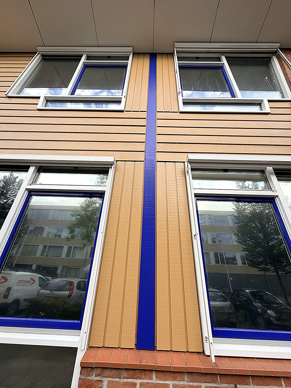 Buitenschilderwerk schoolgebouw ROC Midden Nederland, Utrecht